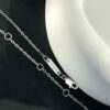 692fdf9499f2d84055c8b777 He Fang Aurora Ribbon Knot Collarbone Necklace, Exquisitely Crafted from S925 Silver with Shimmering Diamond Accents and Colorful Iridescent Cube Pendant