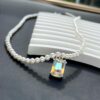692fdf9899f2d84055c8b77c He Fang Lucky Aurora Glow Sugar Cube Series S925 Silver Necklace