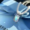 692fdf9b99f2d84055c8b780 He Fang Lucky Aurora Glow Sugar Cube Series S925 Silver Necklace