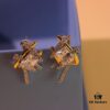 692fdfaa99f2d84055c8b79c Hefang New Vacation Cube Woven Gold-Plated Stud Earrings
