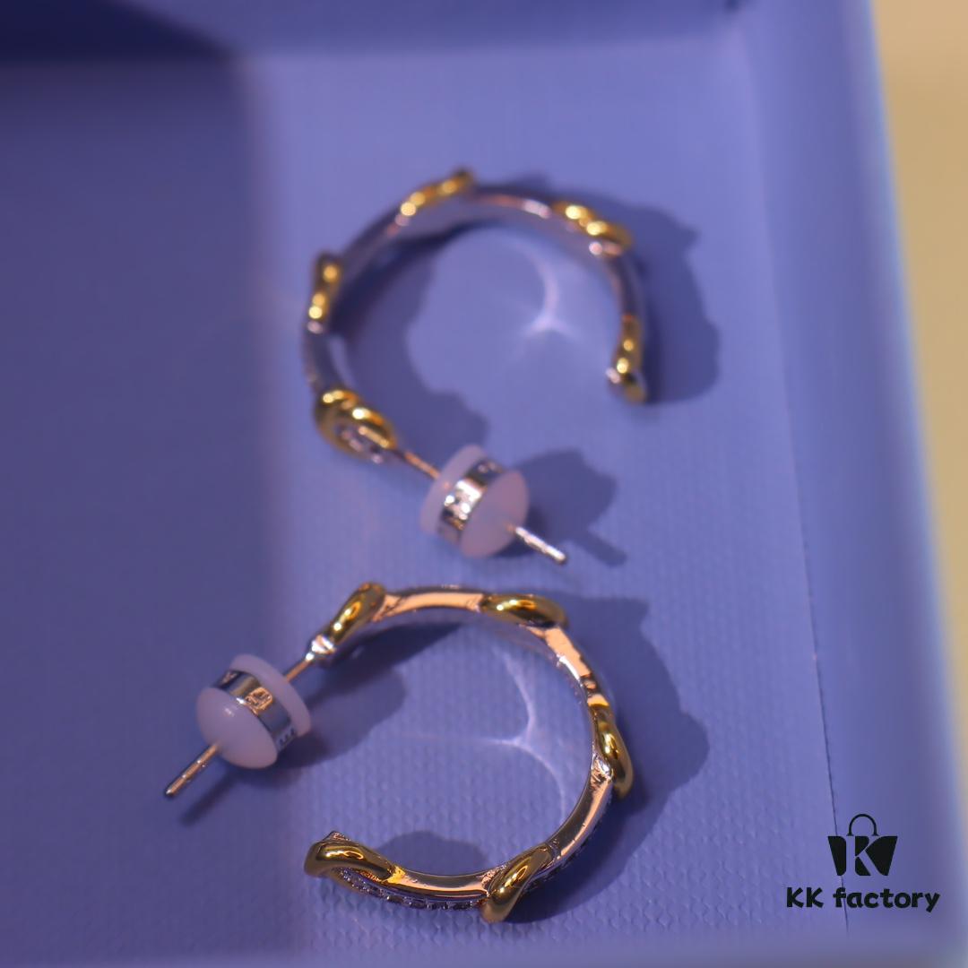 692fdfac99f2d84055c8b79d Hexagon New Arrival Heart Knot Stud Earrings, Luxury High-End Style