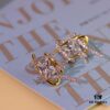 692fdfad99f2d84055c8b7a1 Hefang New Vacation Cube Woven Gold-Plated Stud Earrings