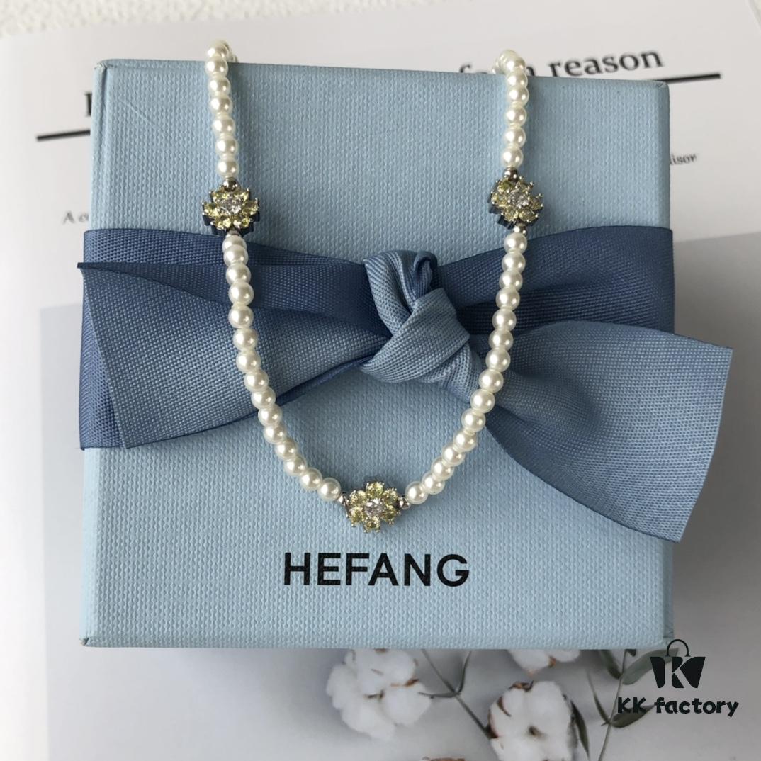 HEFANG Jewelry Rosa Garden Short Necklace