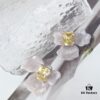 692fdfd099f2d84055c8b7e0 HEFANG Blossom Collection 2023 White Iris Sugar Cube Earrings
