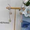 692fdfd499f2d84055c8b7e5 HEFANG Blossom Collection Rose Ribbon Earrings