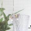 692fdfdb99f2d84055c8b7f4 HEFANG Blossom Collection 2023 White Iris Sugar Cube Earrings