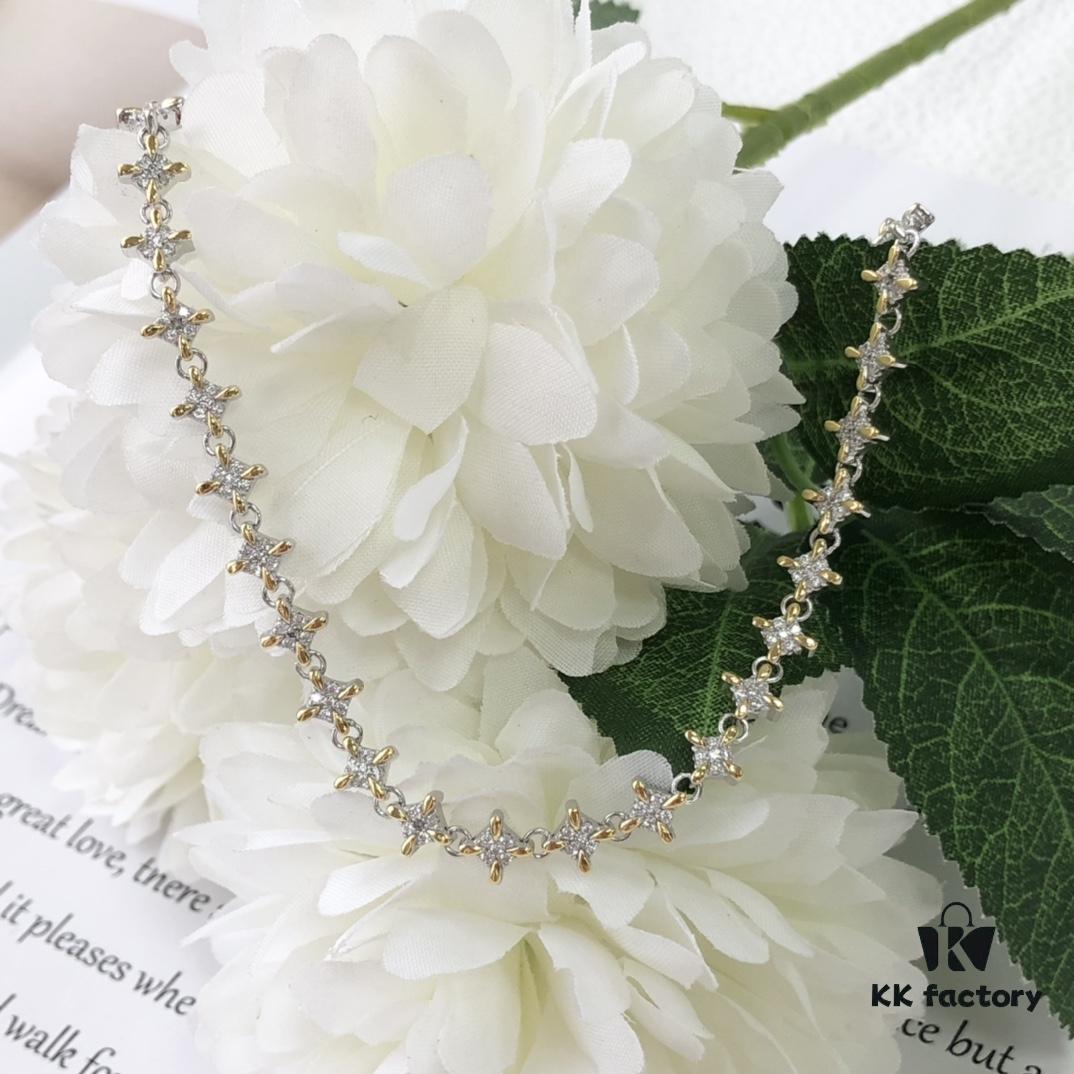 692fdfdf99f2d84055c8b7fb HEFANG Jewelry Shining Star Short Necklace