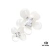 692fdfe399f2d84055c8b805 HEFANG He Fang Freesia Flower Cluster Stud Earrings, Minimalist Clip-On Earrings, Cartilage Earrings for Non-Pierced Ears, Women's Ear Jewelry
