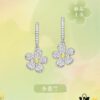 HEFANG Shiny Freesia Earrings [New Arrival]