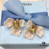 692fdff899f2d84055c8b82d He Fang White Iris Earrings New Arrival