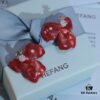 692fe05b99f2d84055c8b8c3 New Arrival HEFANG Red Iris Sugar Cube Earrings 925 Silver Detachable DIY New Year Earrings Christmas Gift