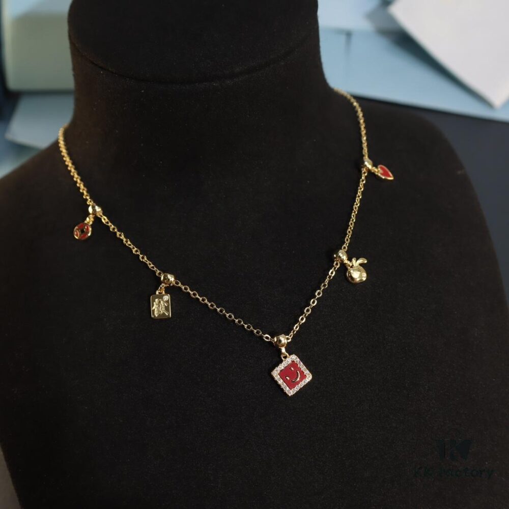 692fe06c99f2d84055c8b8dc HEFANG New Arrival Cute 14K Gold Pendant Necklace with Diamond, Luxury Minimalist DIY Christmas Gift