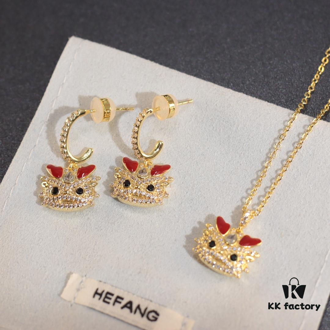 692fe06e99f2d84055c8b8de HEFANG New Cute Little Dragon Necklace 925 Silver Original Design Collar Chain Christmas Gift
