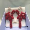 Red Velvet Ribbon Earrings