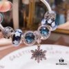 692fe0d699f2d84055c8b94c Pandora Starry Sky Blue Crystal Snowflake New Arrival!