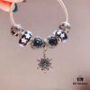 692fe0d699f2d84055c8b94d Pandora Starry Sky Blue Crystal Snowflake New Arrival!