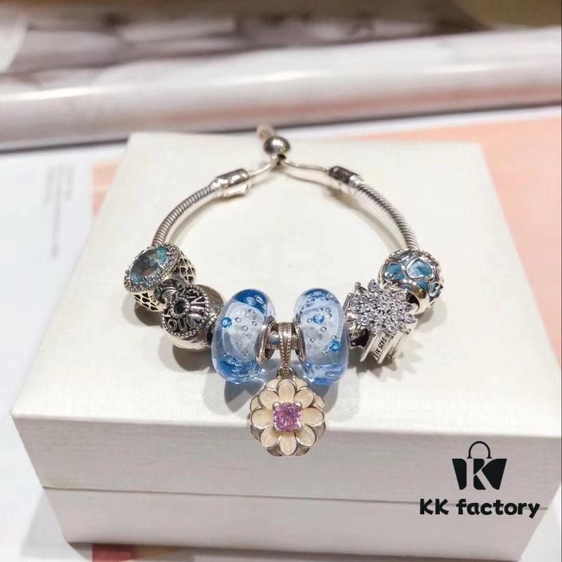 692fe0ed99f2d84055c8b972 Pandora Ice Blue Bubble Enamel Flower 🌺 New Arrival! Made with Counter Materials, 1:1 Perfect Craftsmanship, Quality Comparable to Official Stores!