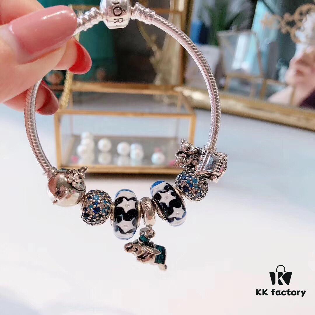 692fe0ee99f2d84055c8b975 Pandora Pandora Skyline Blue Playful Little Elephant New Arrival! Starry Sky Blue Glass, Fairy Carriage, Flower Fairy Teapot, Sparkling Diamond Lucky Blue, Perfectly Crafted with Store Materials, Quality Comparable to Official Counter, Comes with Original Packaging!