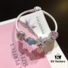 692fe0f199f2d84055c8b97b Pandora Pandora Poetry Flower Blooming Cherry Blossom Cat's Eye Sparkling Pink Daisy Valentine's Day Dual Heart Star Pendant S925 Sterling Silver Jewelry