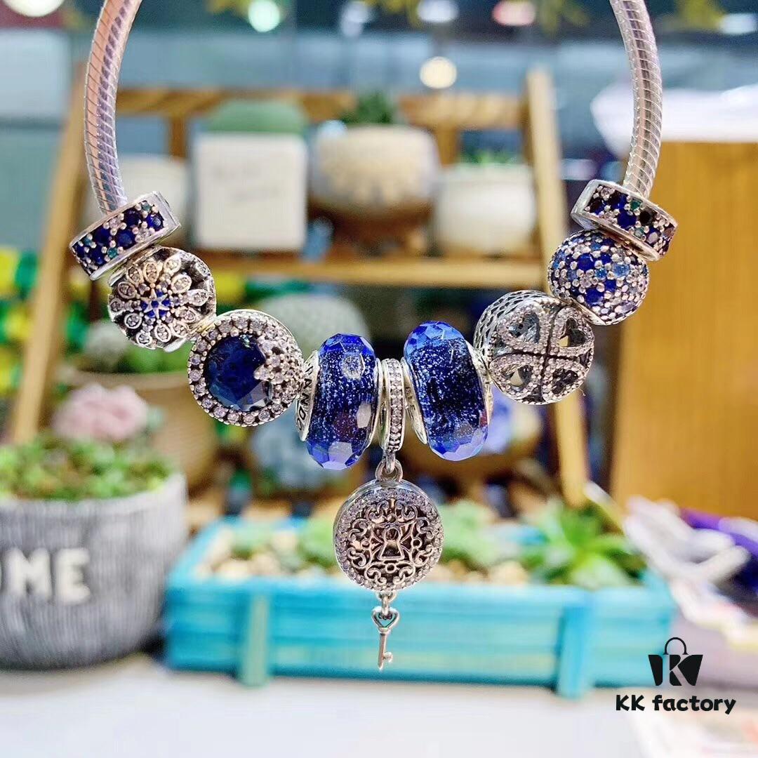 692fe10299f2d84055c8b997 Pandora Pandora Brilliant Blue Key of Love 🔑 New Arrival, Brilliant Faceted Glass, Sparkling Dark Blue Snowflake Cat's Eye, Dark Blue Rhinestone Bead, Sparkling Blue Snowflake Bead, Rhinestone Openwork Clover, Fully Diamondbonded Blue Charm Clip, Noble Key of Love 🔑 Pendant, S925 Silver with Official Store Packaging!