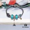692fe10399f2d84055c8b998 Pandora Elegant Mint Green Eiffel Tower New Arrival! Night Glow Mint Glass Bead, Heart-to-Heart Charm, Eiffel Tower Pendant with S925 Silver