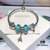 692fe10499f2d84055c8b99d Pandora Elegant Mint Green Eiffel Tower New Arrival! Night Glow Mint Glass Bead, Heart-to-Heart Charm, Eiffel Tower Pendant with S925 Silver