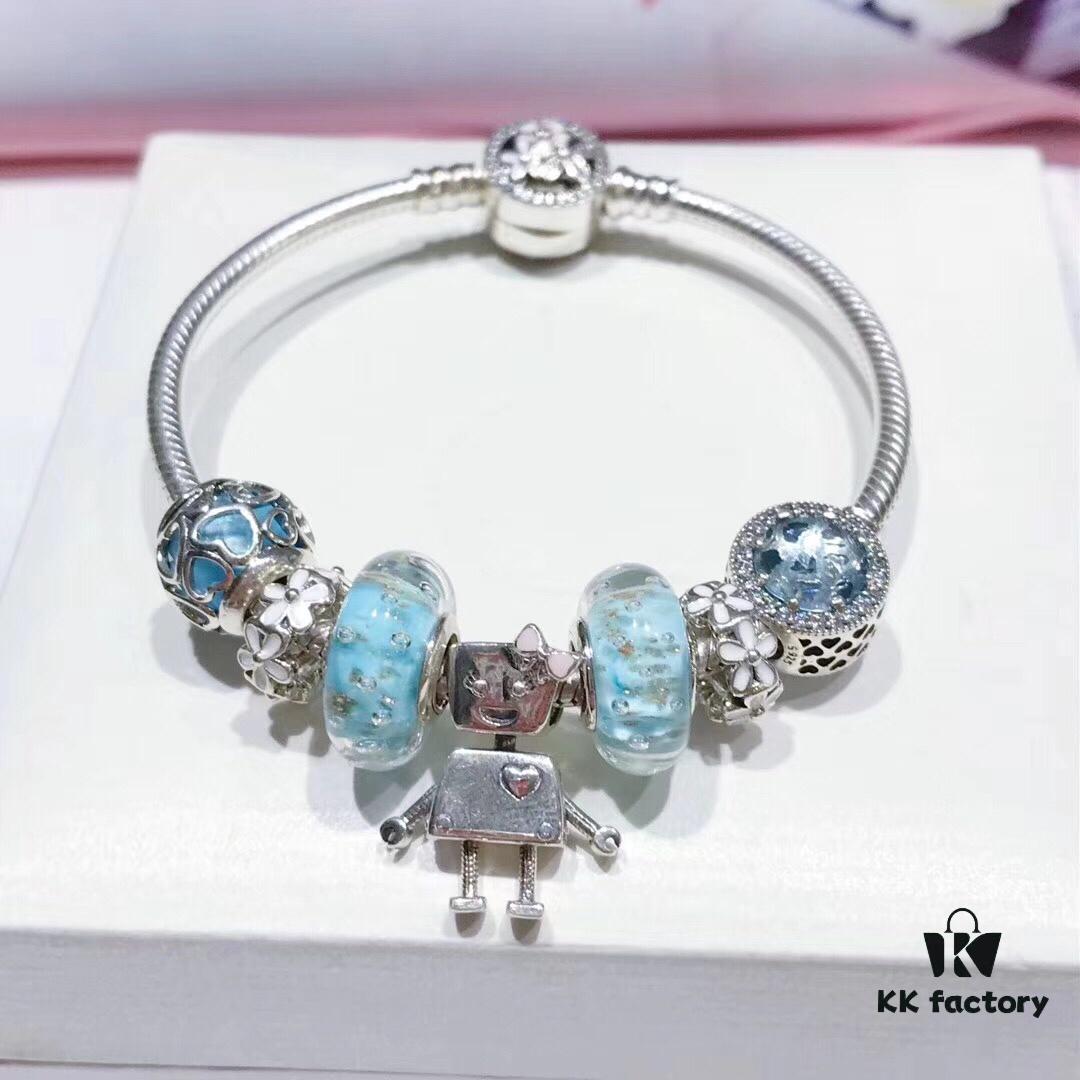 692fe10b99f2d84055c8b9a4 Pandora Pandora Gold Thread Mint Cute Bella 🤖️ New Arrival! Made with counter materials, perfectly crafted one-to-one, quality comparable to official store