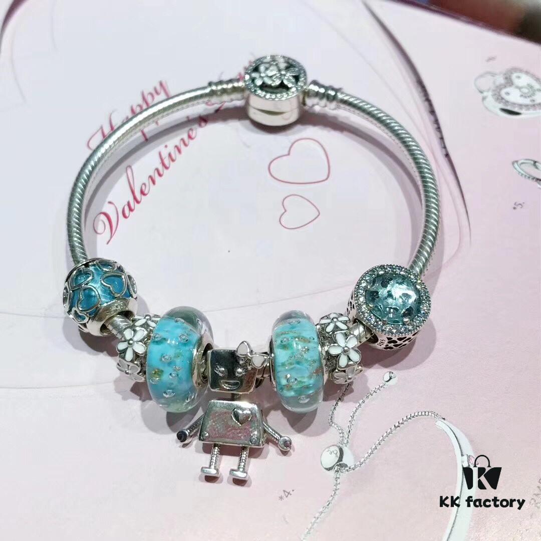692fe10d99f2d84055c8b9a7 Pandora Pandora Gold Thread Mint Cute Bella 🤖️ New Arrival! Made with counter materials, perfectly crafted one-to-one, quality comparable to official store