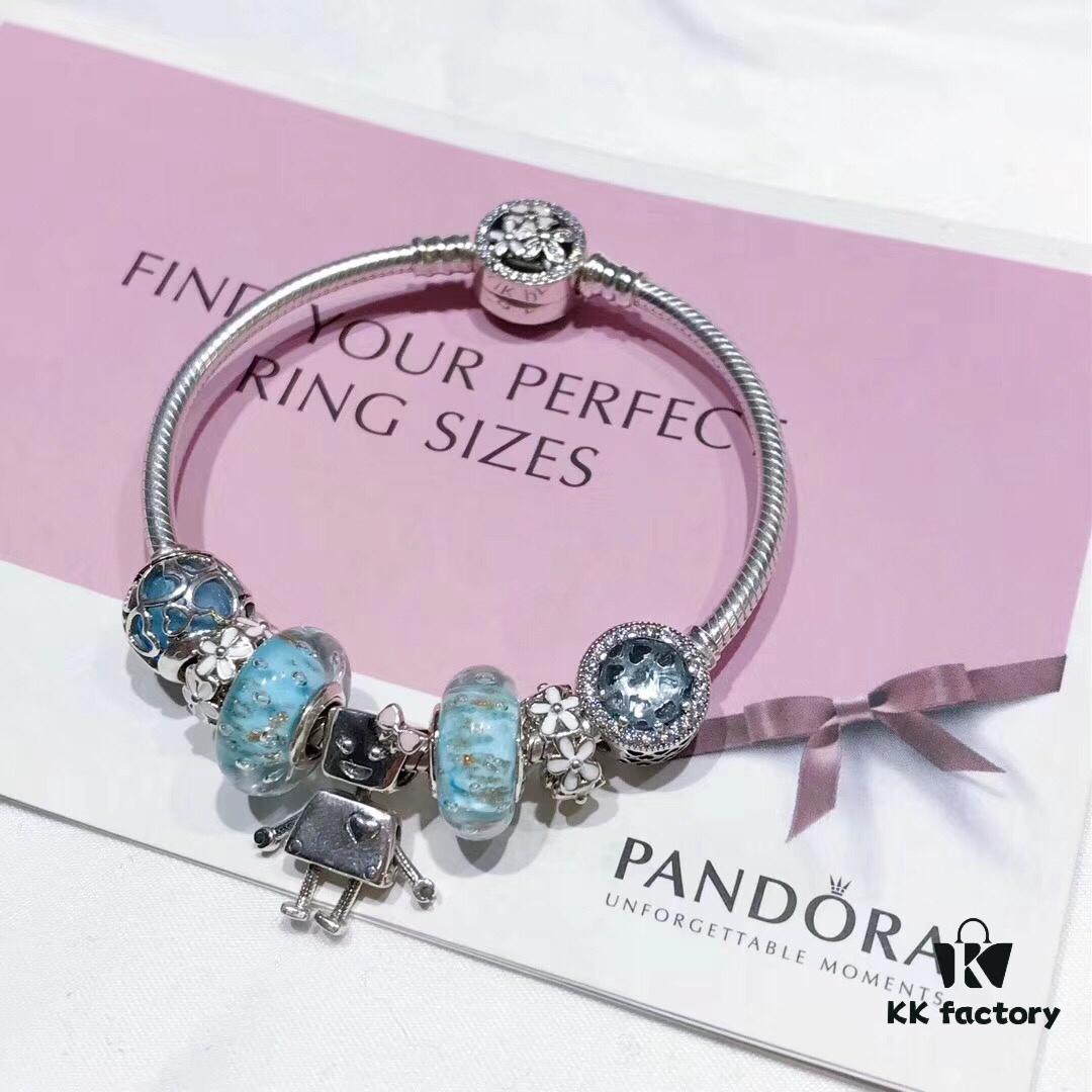 692fe10f99f2d84055c8b9a9 Pandora Pandora Gold Thread Mint Cute Bella 🤖️ New Arrival! Made with counter materials, perfectly crafted one-to-one, quality comparable to official store