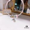 Pandora Rainbow Colorful New Arrival Hollow Gradual Heart Charm, S925 Silver Iridescent Bead with Boutique Packaging