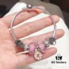 692fe11b99f2d84055c8b9c0 Pandora Pandora Silver Wire Pink Flower Blossom 🌺 New Arrival! Made with Counter Materials, Perfect 1:1 Craftsmanship, Quality Comparable to Authentic Store! Silver Wire Pink Faceted Crystal, Cherry Blossom Spacer Beads, Heart-to-Heart 💕, Pink Diamond Flower Pendant, S925 Silver with Original Packaging!