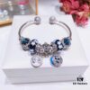 692fe12699f2d84055c8b9cf Pandora Pandora Brilliant Blue Star⭐️ New Star Moon Series! Made with counter material, one-to-one perfect craftsmanship, quality comparable to official counter! Brilliant blue star⭐️ glass, sparkling diamond black cat eye, fairy tale pumpkin carriage, snowman pendant, nostalgic night sky star moon pendant. S925 silver comes with official counter packaging!