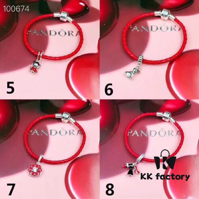 Pandora Red String Bracelet, Suitable for Adults and Children, Customizable Size