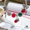 692fe13499f2d84055c8b9eb Pandora Disney Snow White Apple and Heart Christmas Limited Edition Bracelet - Red and Green Color Block Design, Imitation Cabinet Quality with S925 Sterling Silver