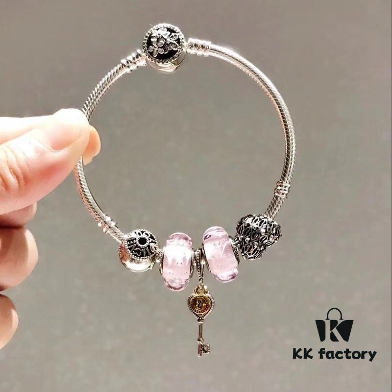 692fe13e99f2d84055c8ba02 Pandora Pink Bubble Key Pendant - New Arrival! Premium Quality, S925 Sterling Silver, Valentine's Love Bead & Heart Charm, Pink Resin Cabochon, Authentic-Like Craftsmanship with Official Packaging