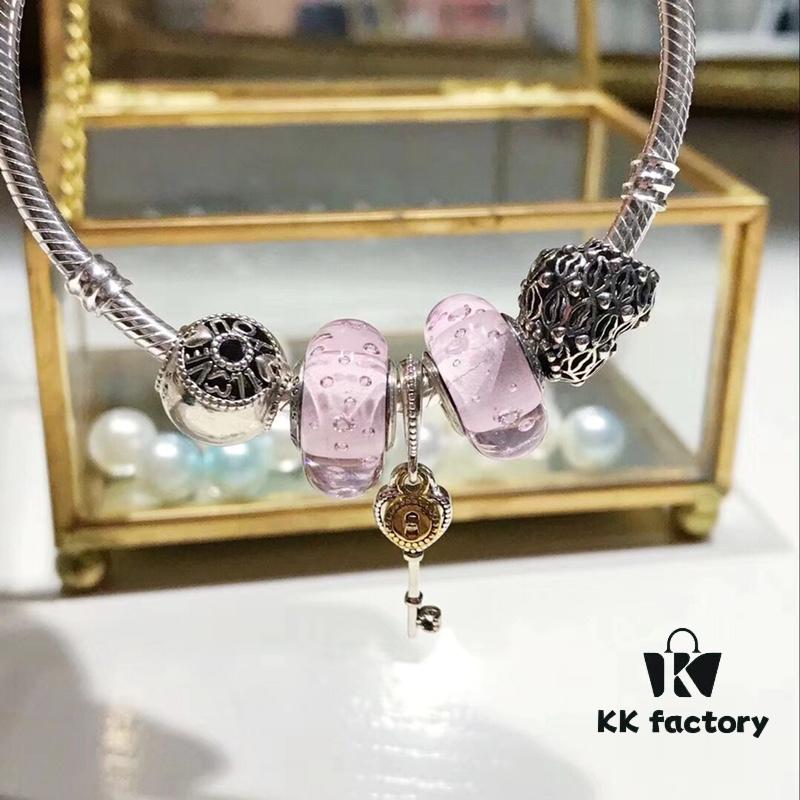 692fe13e99f2d84055c8ba03 Pandora Pink Bubble Key Pendant - New Arrival! Premium Quality, S925 Sterling Silver, Valentine's Love Bead & Heart Charm, Pink Resin Cabochon, Authentic-Like Craftsmanship with Official Packaging