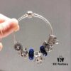 692fe14399f2d84055c8ba0c Pandora Pandora Blue Bella New Arrival! Made with counter materials, perfectly crafted one-to-one, quality comparable to official store! Sparkling blue faceted glass, fairy tale pumpkin carriage, lucky coin charm, fully diamond-encrusted 'cure-all', Mickey car 🚗, paired with robot 🤖️ Bella pendant. S925 silver comes with official packaging! 🍃🌺