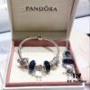 Pandora Pandora Sparkling Blue Bella Set New Arrival! One-to-one Perfect Craftsmanship Using Counter Materials, Quality Comparable to Official Counter! Sparkling Blue Faceted Glass, Fairy Tale Pumpkin Carriage, Shiny Diamond-Cut Black Cat Eye, Fully Diamondbed 'Cures All', Paired with Robot 🤖️ Bella Pendant. S925 Silver Comes with Official Packaging!