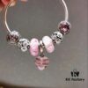 Pandora Spring Pink Cherry Blossom 🌸 Pink Ribbon 🎀 New Arrival! High-Quality Replica with Authentic Materials, Perfect Craftsmanship Comparable to Original Store Version!