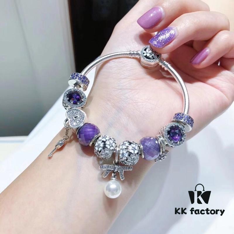 692fe14c99f2d84055c8ba1f Pandora Romantic Purple Daisy Cherry Blossom Jewelry