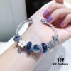 692fe14d99f2d84055c8ba22 Pandora Blue Daisy Flower with Pink Enamel - New Arrival