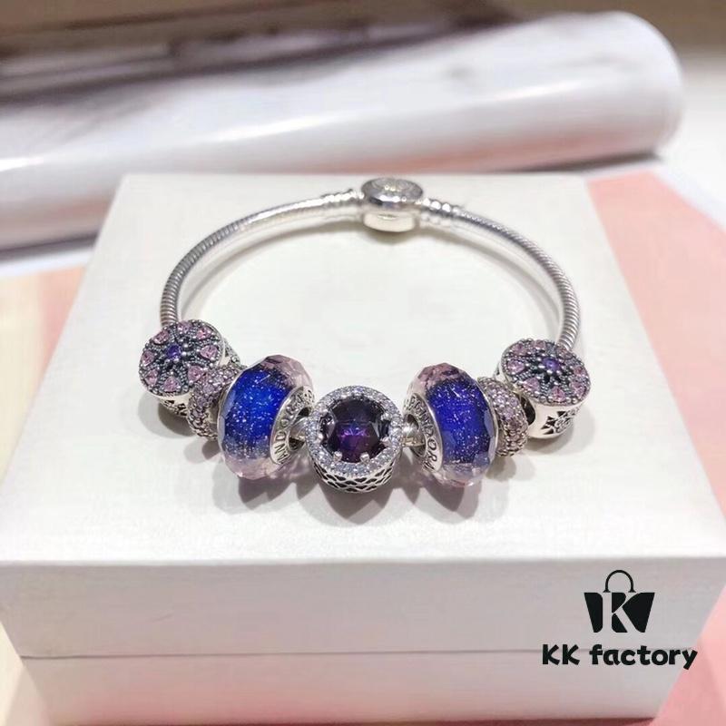 692fe15799f2d84055c8ba35 Pandora Purple Sparkling Diamond Medal New Arrival! High-Quality Replica with Cabinet Materials, Perfect Craftsmanship, Comparable to Authentic Quality!