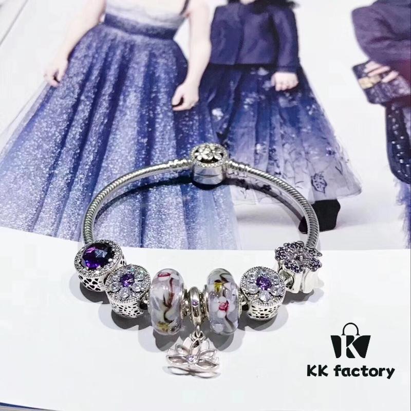 692fe15d99f2d84055c8ba41 Pandora Cherry Blossom 🌸 Violet Lotus New Arrival! Crafted with authentic boutique materials, perfectly replicating the original design, quality comparable to official retail. Featuring cherry blossom purple glass beads, sparkling amethyst zirconia beads, pink-to-purple gradient flowers 🌺, double-layer lotus pendant, made in S925 silver and comes with official packaging!