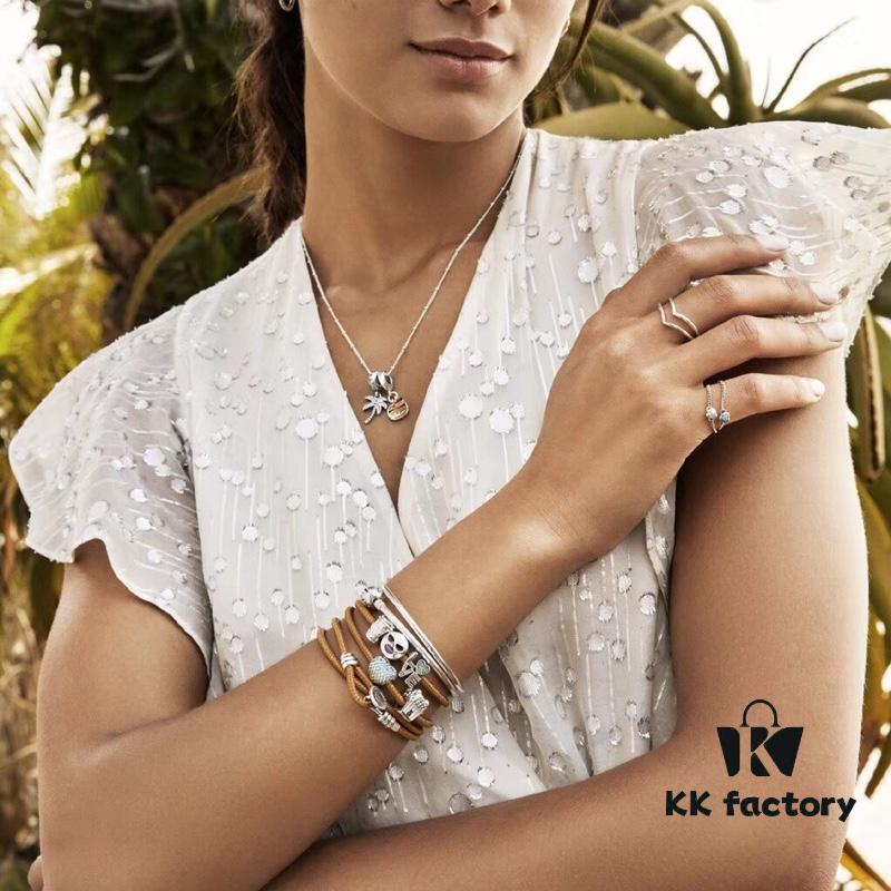 692fe16699f2d84055c8ba52 Embrace a Colorful Summer with Freedom and Joy: Limited Edition 2018 Pandora Bohemian Leather Bracelet in Sterling Silver and Leather