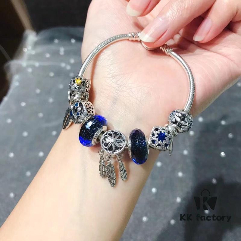 Pandora Blue Dreamcatcher New Arrival! High-Quality Replica with Authentic Materials, Perfect Craftsmanship Comparable to Original