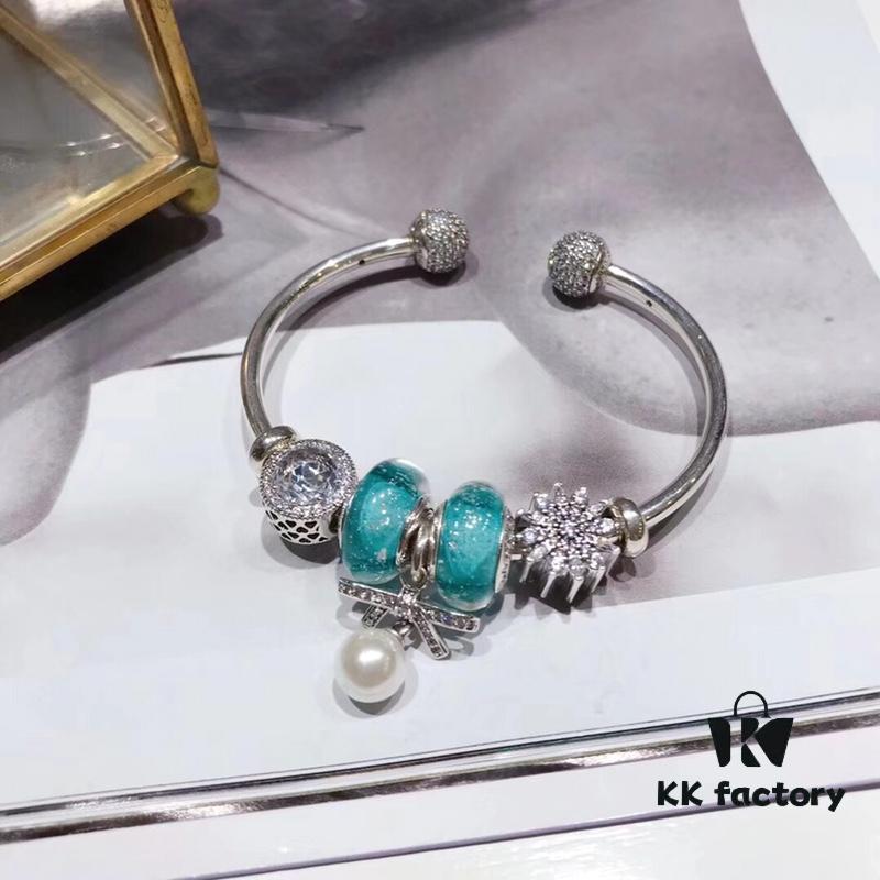 692fe16999f2d84055c8ba5a Pandora Pandora Silver Mint Pearl Bow 🎀 New Arrival! Perfectly Crafted with Counter Materials, One-to-One Replica, Quality Rivals Official Stores!