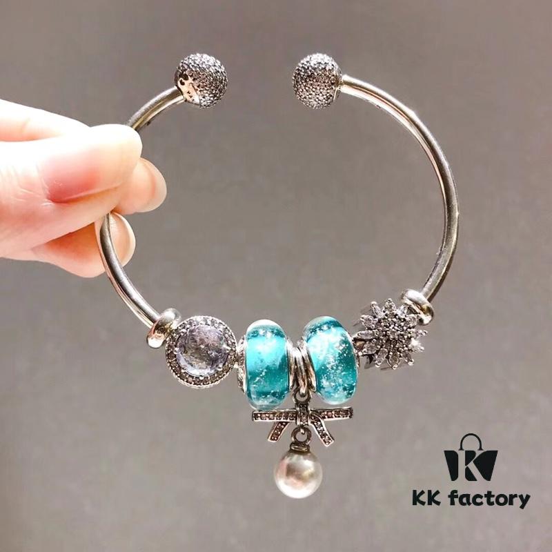 692fe16a99f2d84055c8ba5b Pandora Pandora Silver Mint Pearl Bow 🎀 New Arrival! Perfectly Crafted with Counter Materials, One-to-One Replica, Quality Rivals Official Stores!