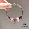692fe16f99f2d84055c8ba64 Pandora Pandora Peach Blossom Daisy Flower New Arrival! Crafted with counter materials for a perfect 1:1 replica, quality comparable to official store. Featuring peach blossom glass bead, Valentine's Day double heart charm, and fully diamond-encrusted daisy flower pendant. Made in S925 silver with official packaging!