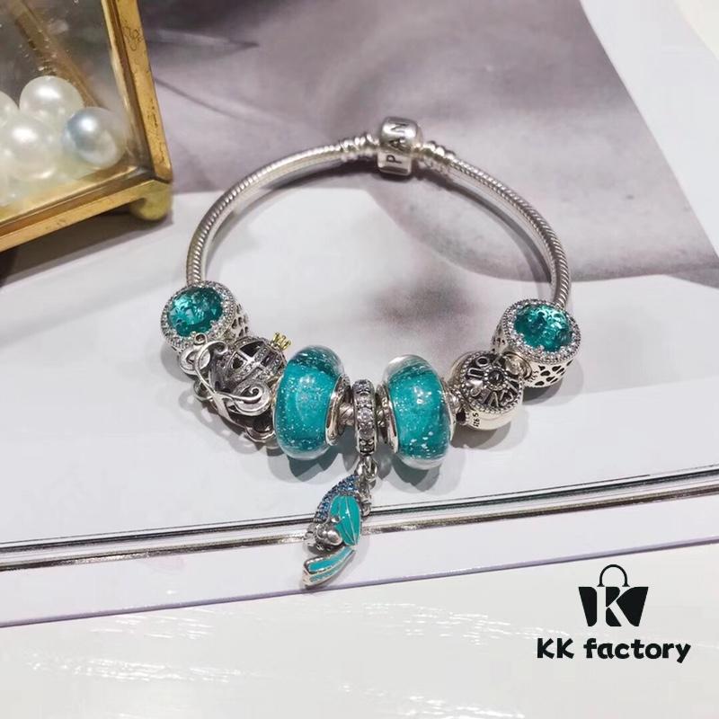 692fe17499f2d84055c8ba6a Pandora Mint Parrot New Arrival! Made with counter materials, perfectly crafted to match the original quality. Featuring mint moonstone glass, mint diamond-cut cat's eye, fairy tale pumpkin carriage, I Love You beads, mint parrot charm, refreshing and elegant. Comes with S925 silver and official retail packaging!