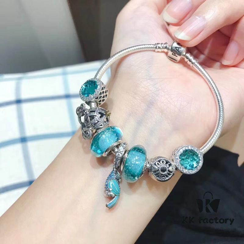 692fe17499f2d84055c8ba6b Pandora Mint Parrot New Arrival! Made with counter materials, perfectly crafted to match the original quality. Featuring mint moonstone glass, mint diamond-cut cat's eye, fairy tale pumpkin carriage, I Love You beads, mint parrot charm, refreshing and elegant. Comes with S925 silver and official retail packaging!
